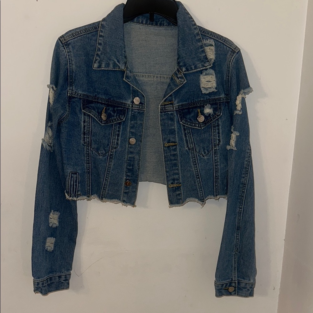 Distressed Blue Denim Jacket